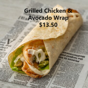 Grilled Chicken and Avocado Wrap